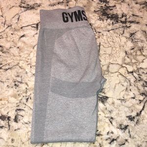 Gymshark Flex High Waisted Leggings - Light Grey Marl/Black